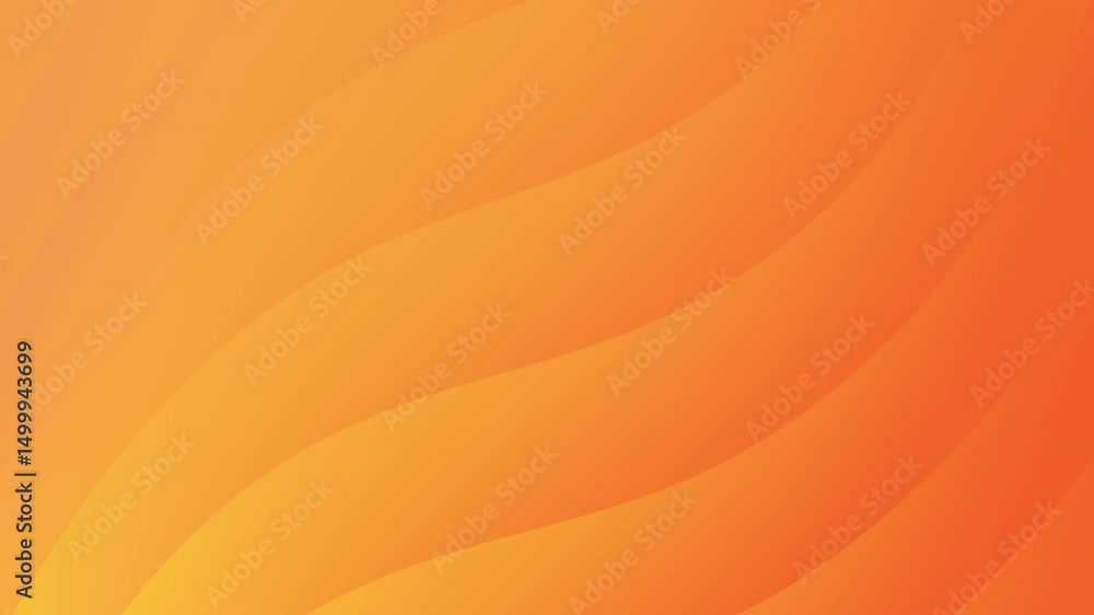 Poster abstract orange gradient background with dynamic wavy lines. shades of orange blend seamlessly creat
