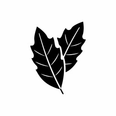 creative and simple minimal details Outline silhouette Simple vector icon leaf illustration 