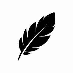 Obraz premium creative and simple minimal details Outline silhouette Simple vector icon leaf illustration 