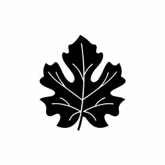 creative and simple minimal details Outline silhouette Simple vector icon leaf illustration 