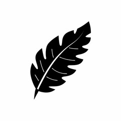 Fototapeta premium creative and simple minimal details Outline silhouette Simple vector icon leaf illustration 