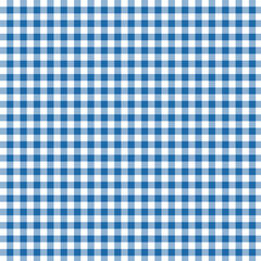 Classic Royal Blue Gingham Checkered Fabric Texture