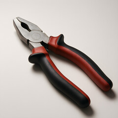 Obraz premium Red and Black Lineman Pliers