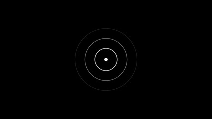 cyan color Technology Radio waves screen illustration . Communications Tower Icon illustration .Technology Radio wave signal icon on a black background.	