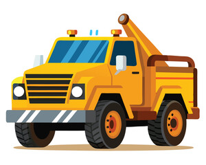 Fototapeta premium a heavy duty tow truck with a powerful winch and boom