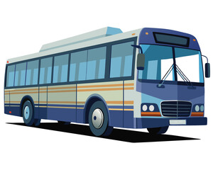 a large city bus with rows of windows and a detailed design