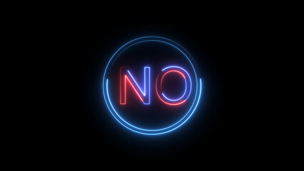 No check mark icon illustration. black background 4k illustration.
