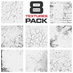 Grunge backgrounds collection, Grunge texture background collection, Distressed grunge texture background set vector, Grunge Textures Set, Beige distressed patterns set