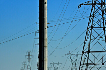 For new transmission lines Single Metal Pylons are used instead of lattice towers