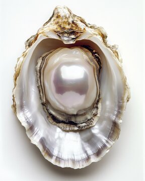 oyster with huge baroque pear