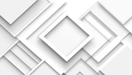 Abstract white geometric shapes (1)