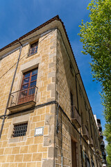Obraz premium Historic Stone Building with Balconies