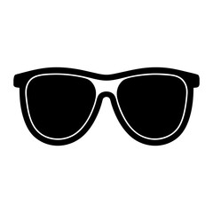 Fototapeta premium Basic Sunglasses silhouette vector