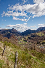 Paysage des Vosges au printemps