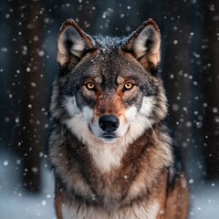 Wolf in the Snow