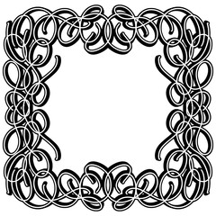 frame with floral ornament