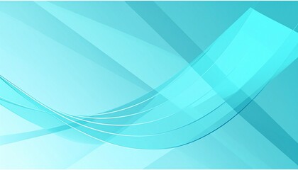 Abstract blue wave background with flowing curved lines and layered transparent geometric shapes, modern technology design for presentation, banner, corporate branding