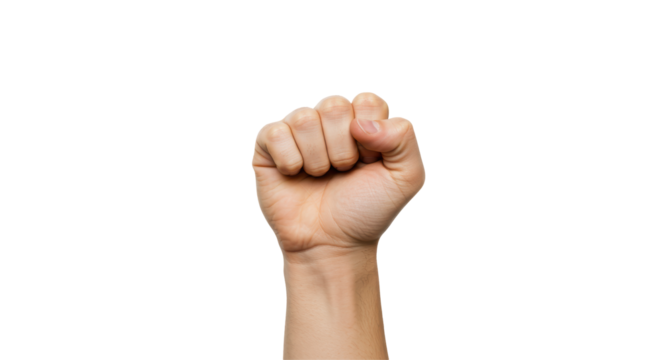 Isolated Clenched Fist