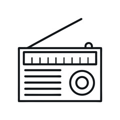 retro radio vector illustration