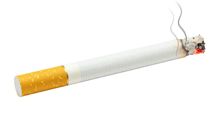Isolated Burning Cigarette