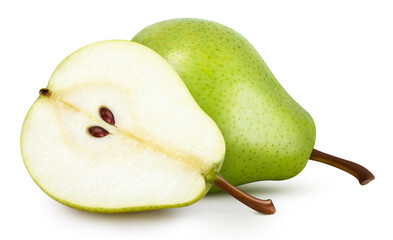 Pear isolated on white background clipping path