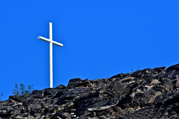 A Hi-Tech metal Cross on top of mountain is deeply personal and its meaning can vary depending on...