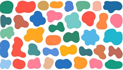 Colorful Abstract Shapes Set.