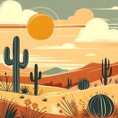 landscape with cactus