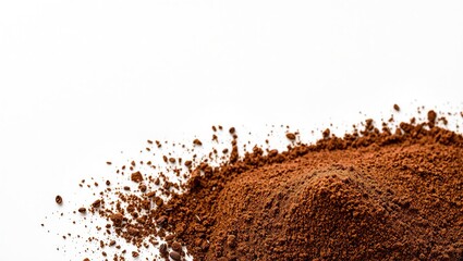 Exquisite Ground Coffee Powder Texture, Perfect for Branding
