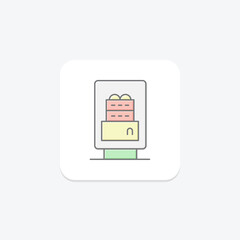 Cake Vending, vector, pixel perfect, illustrator file