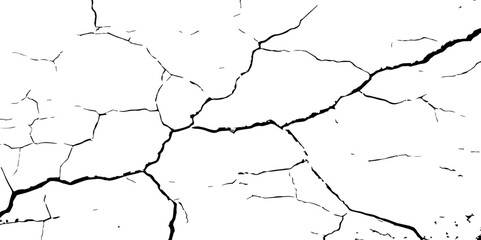 cracked ground, ground distress texture, damage texture, Black grunge effect on white background,  scratch texture, grunge texture for overlay design extra effect, 

