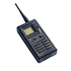 Portable walkie-talkie Two way radio phone [Transparent Background PNG]. 