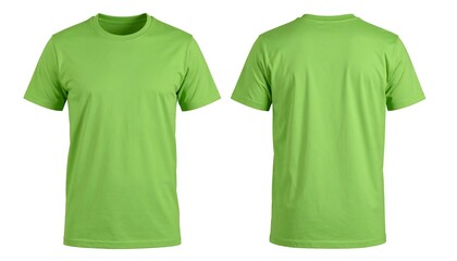 Lime Green TShirt Mockup.