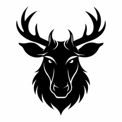 Obraz premium deer head silhouette