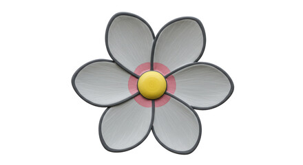 Isolated White Daisy Flower