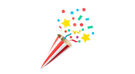 Isolated Party Popper