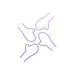 Teamwork  Vector icon