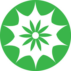 Stylish abstract of a flower .