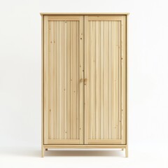 wooden door isolated on white