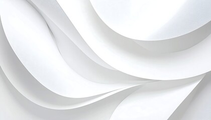White Paper Waves Abstract Background.