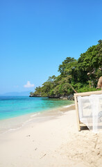 Beautiful tropical beach in the Philippines.