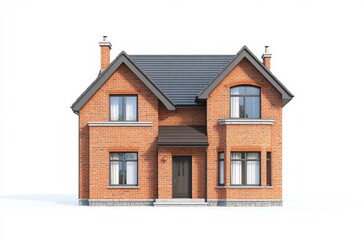 house isolated on white background