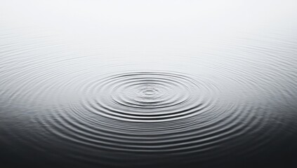 Water ripples spreading outward from a central impact
