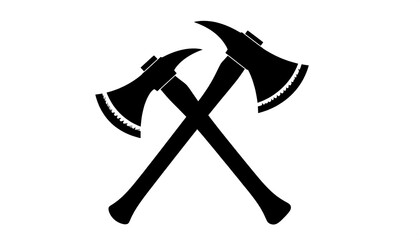 Crossed Fire Axes Icon.