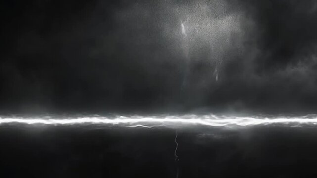 Abstract Lightning Storm: A Dark and Dramatic Digital Art
