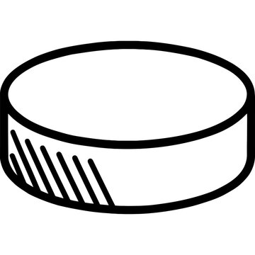 hockey puck black outline clip art preview