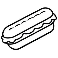 hot dog vector illustration