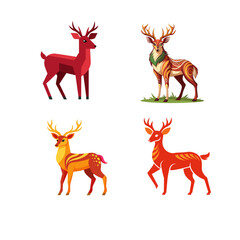 set of deer