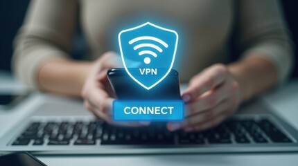 Secure connection on a mobile device.