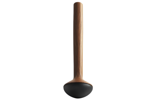 A striking blend of nature and sound with a wooden speaker harmonizing rustic charm with on transparent background